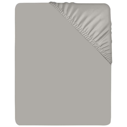 Grey Fitted Sheet, Soft Brushed Microfiber, 25cm deep, Easy Care - West Midlands Homeware