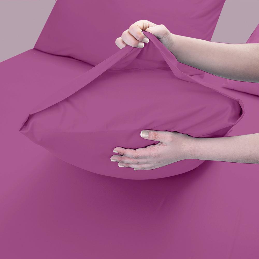 Purple Pillow Cases | Bed Cushion Cover |  Pillow Case Pair | West Midlands Homeware
