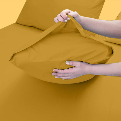 Ochre Pillow Cases | Cushion Covers For Bed | West Midlands Homeware