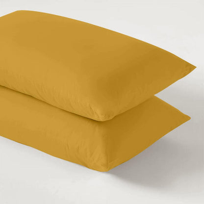 Ochre Pillow Cases | Cushion Covers For Bed | West Midlands Homeware