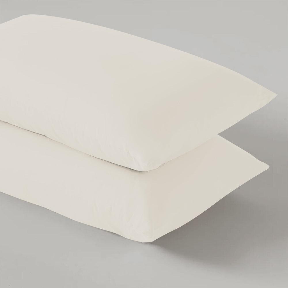 Pillowcases | Cream Pillow Case Pair | Soft Brushed Microfiber | West Midlands Homeware