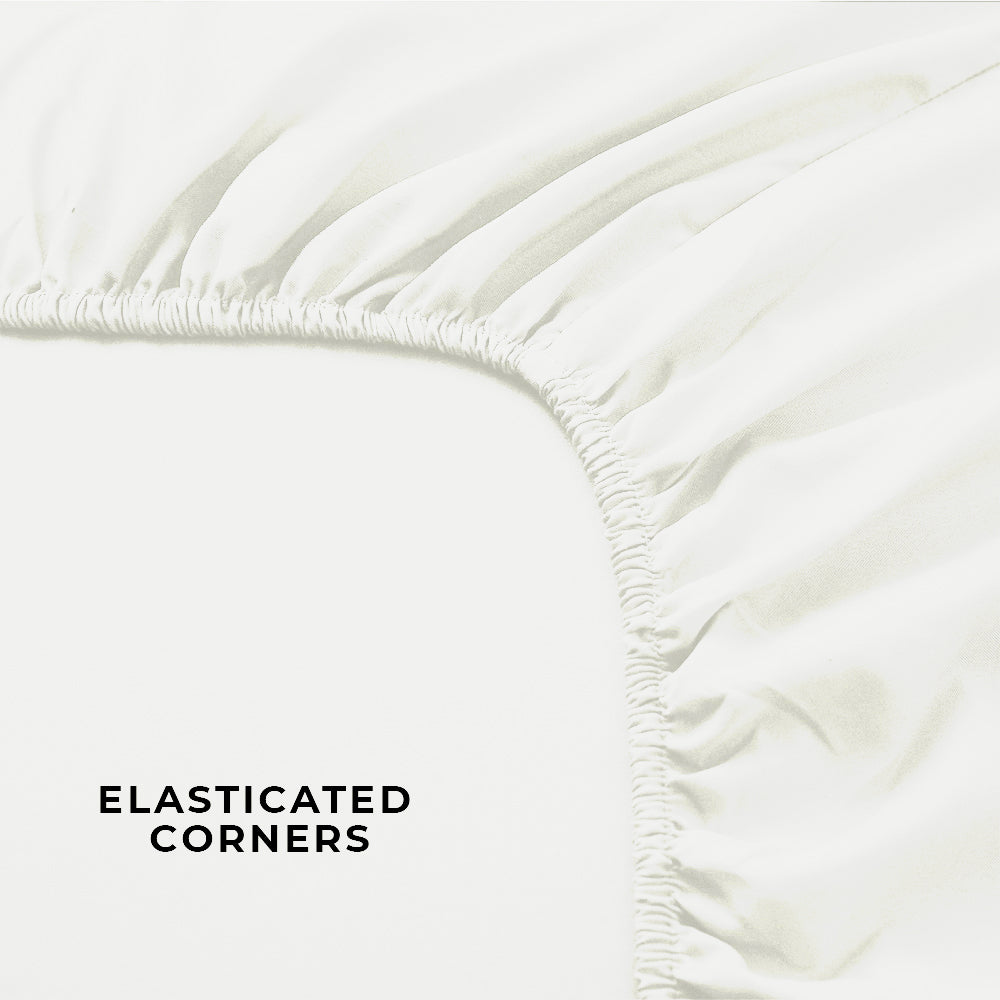 White Fitted Sheet | Soft Brushed Microfiber
